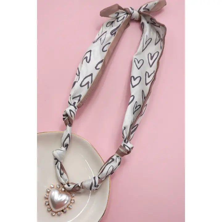 Handmade Scarf Charm Necklace - Infinity Raine