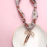 Handmade Scarf Charm Necklace - Infinity Raine