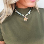 Handmade Scarf Charm Necklace - Infinity Raine