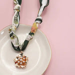 Handmade Scarf Charm Necklace - Infinity Raine