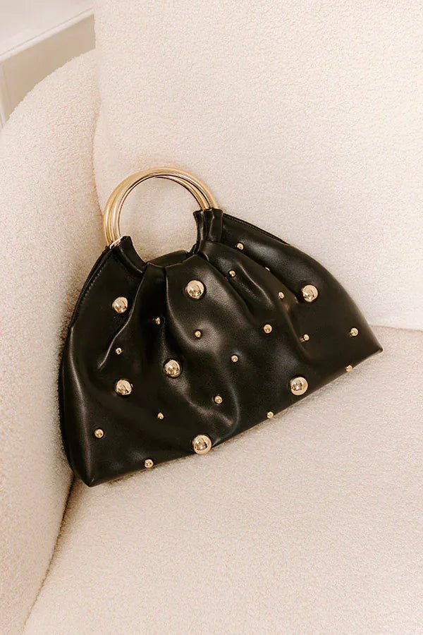Harper Studded Purse In Black - Infinity Raine
