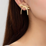 Herrington Chain Bow Tie Earrings In Multi - Infinity Raine