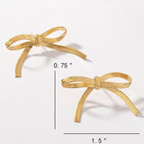 Herrington Chain Bow Tie Earrings In Multi - Infinity Raine