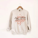 Hey Jude Graphic Tees Tops - Sweatshirts Merry Christmas Reindeer Sleigh Crewneck Sweatshirt