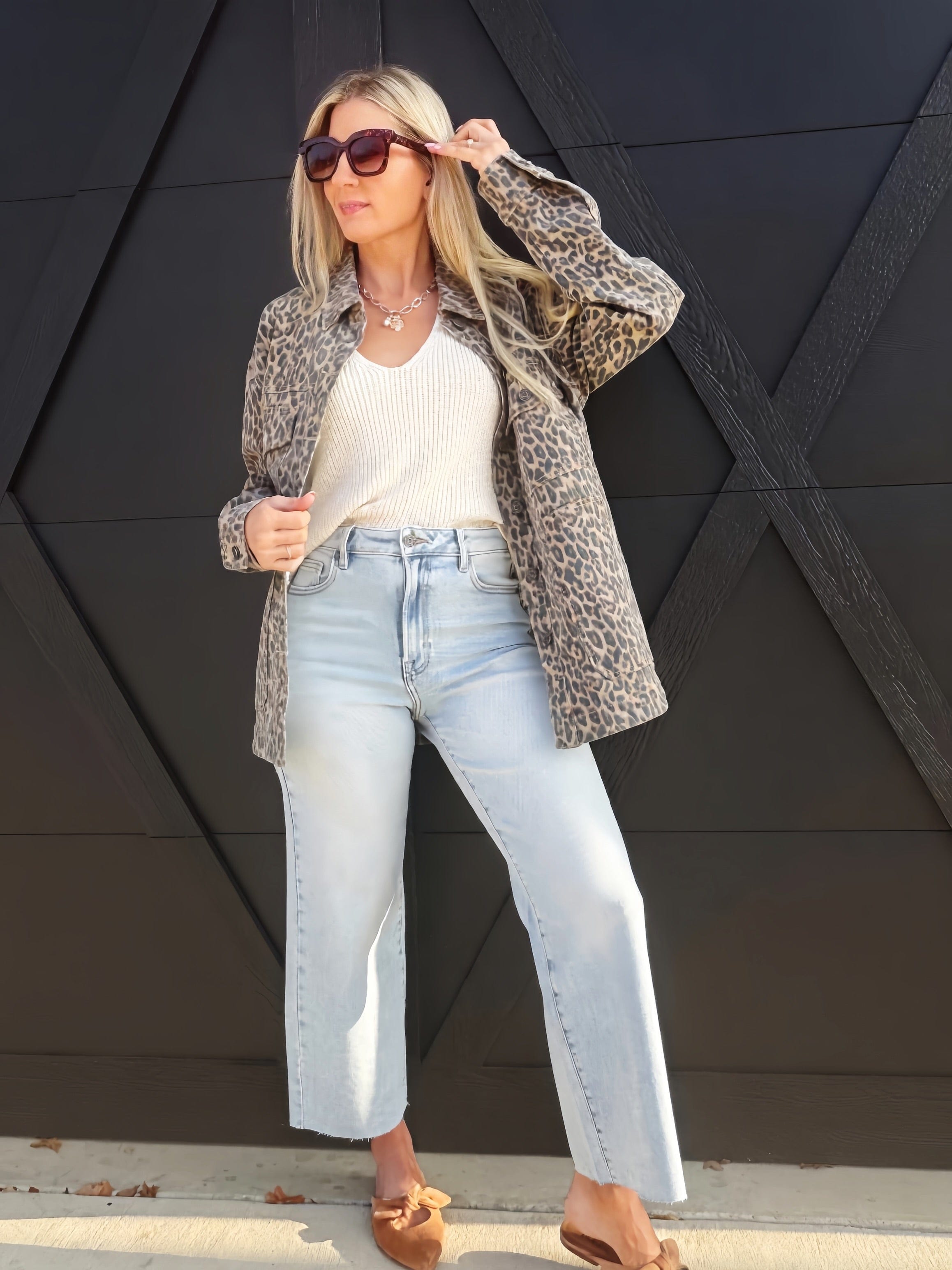 Nori Clean Stretch Wide Leg Jean In Light Wash by Hidden Jeans - Infinity Raine