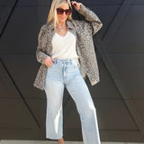 Cheetah Print Oversized Shacket by Hidden Jeans - Infinity Raine