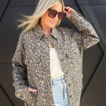 Cheetah Print Oversized Shacket by Hidden Jeans - Infinity Raine