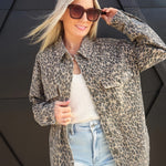 Cheetah Print Oversized Shacket by Hidden Jeans - Infinity Raine