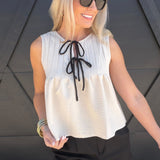 High Waist Front Pleat Shorts In Black - Infinity Raine