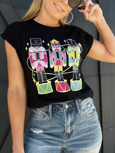 Nutcracker Graphic Tee-Black - Infinity Raine