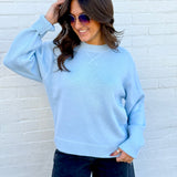 HYFVE Tops - Sweaters Crew Neck Sweater In Ice Blue