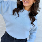 HYFVE Tops - Sweaters Crew Neck Sweater In Ice Blue