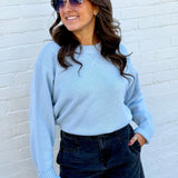 HYFVE Tops - Sweaters Crew Neck Sweater In Ice Blue