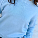 HYFVE Tops - Sweaters Crew Neck Sweater In Ice Blue