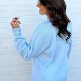 HYFVE Tops - Sweaters Crew Neck Sweater In Ice Blue