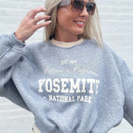 Vintage Yosemite Crewneck In Grey - Infinity Raine