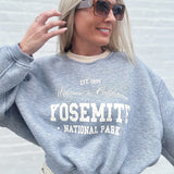 Vintage Yosemite Crewneck In Grey - Infinity Raine