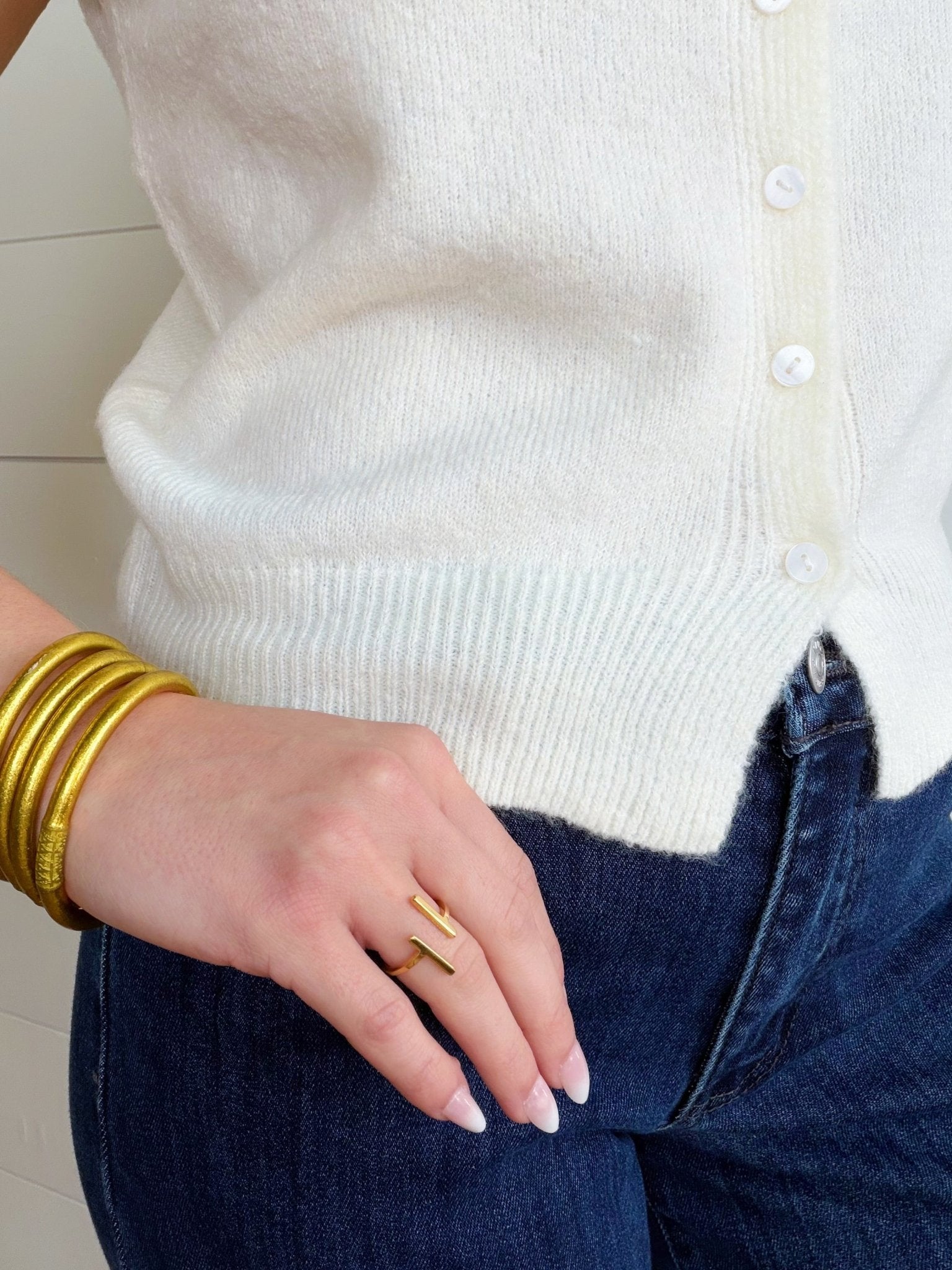 I Am Enough Double Bar Ring - Infinity Raine