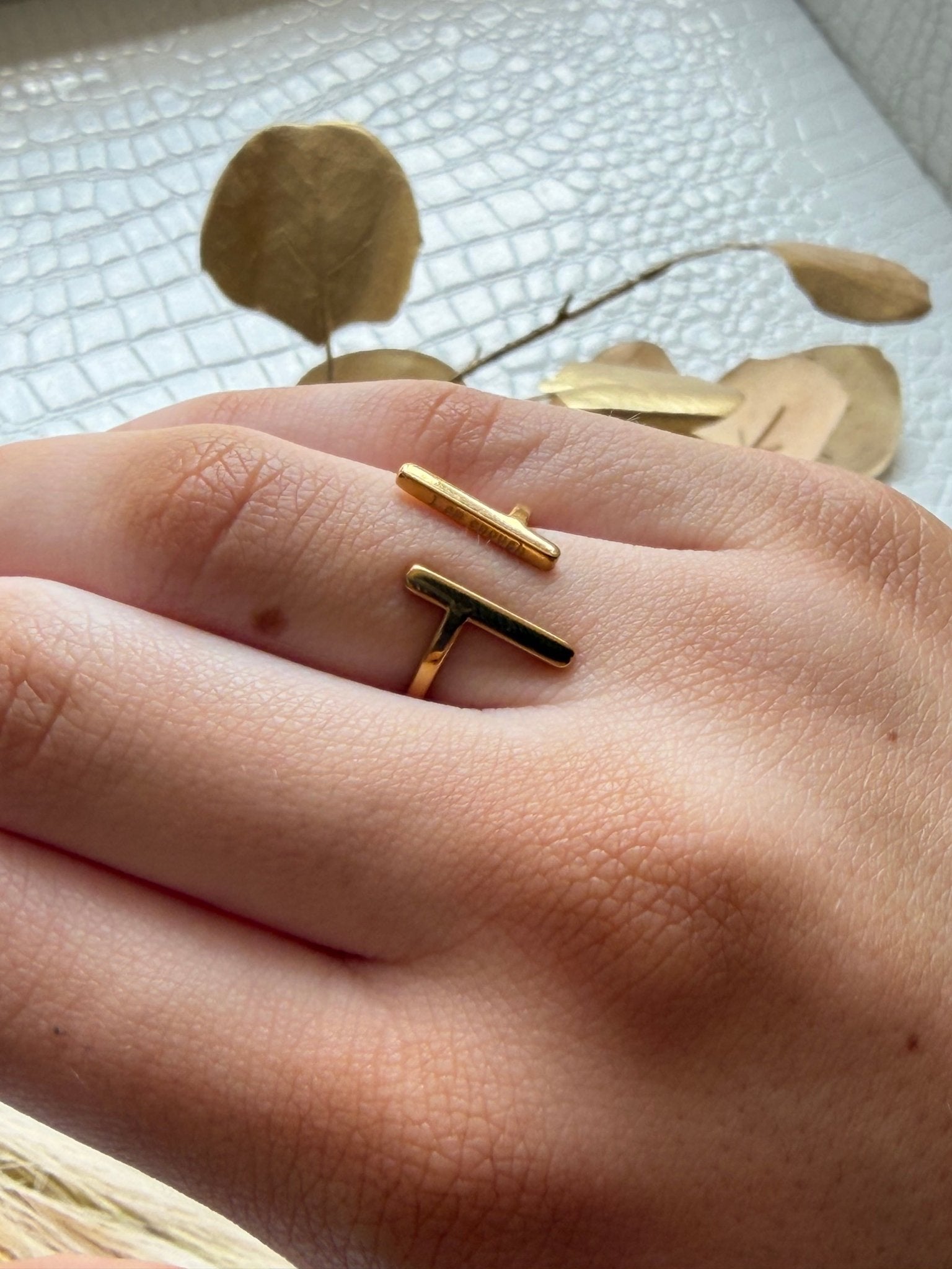 I Am Worthy Double Bar Ring - Infinity Raine