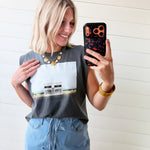 Iconic Marfa Boxy Tank In Washed Grey - Infinity Raine