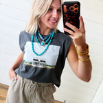 Iconic Marfa Boxy Tank In Washed Grey - Infinity Raine