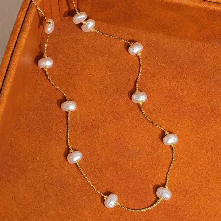 Ida 18k Petite Pearl Necklace - Infinity Raine
