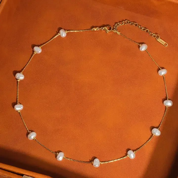 Ida 18k Petite Pearl Necklace - Infinity Raine