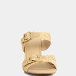Ignacia Wedge Sandal In Natural Woven - Infinity Raine