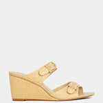Ignacia Wedge Sandal In Natural Woven - Infinity Raine