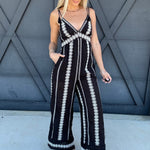 illa illa Jumpsuits & Rompers Embroider Jumpsuit In Black
