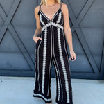 illa illa Jumpsuits & Rompers Embroider Jumpsuit In Black