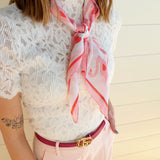 Infinity Raine Accessories - Gloves & Scarves Chic Accent Scarf- Pink Swan 45762038