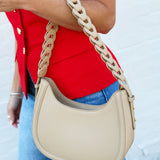 Braided Shoulder Bag In Nude - Infinity Raine