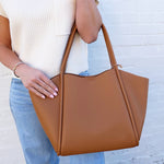 INFINITY RAINE Bags - Purses & Handbags Faux Leather Shoulder Bag In Camel 93455350