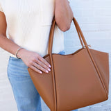 INFINITY RAINE Bags - Purses & Handbags Faux Leather Shoulder Bag In Camel 93455350