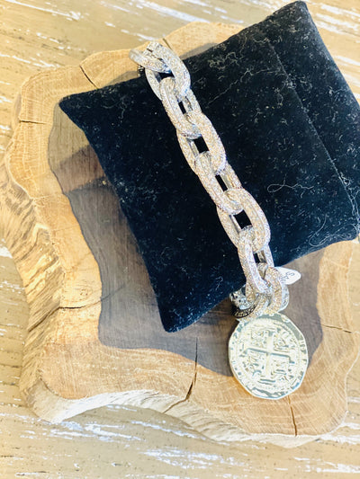 Center of Attention Silver Chain Bracelet - Infinity Raine