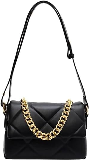 Quilted Shoulder Crossbody-Black - Infinity Raine