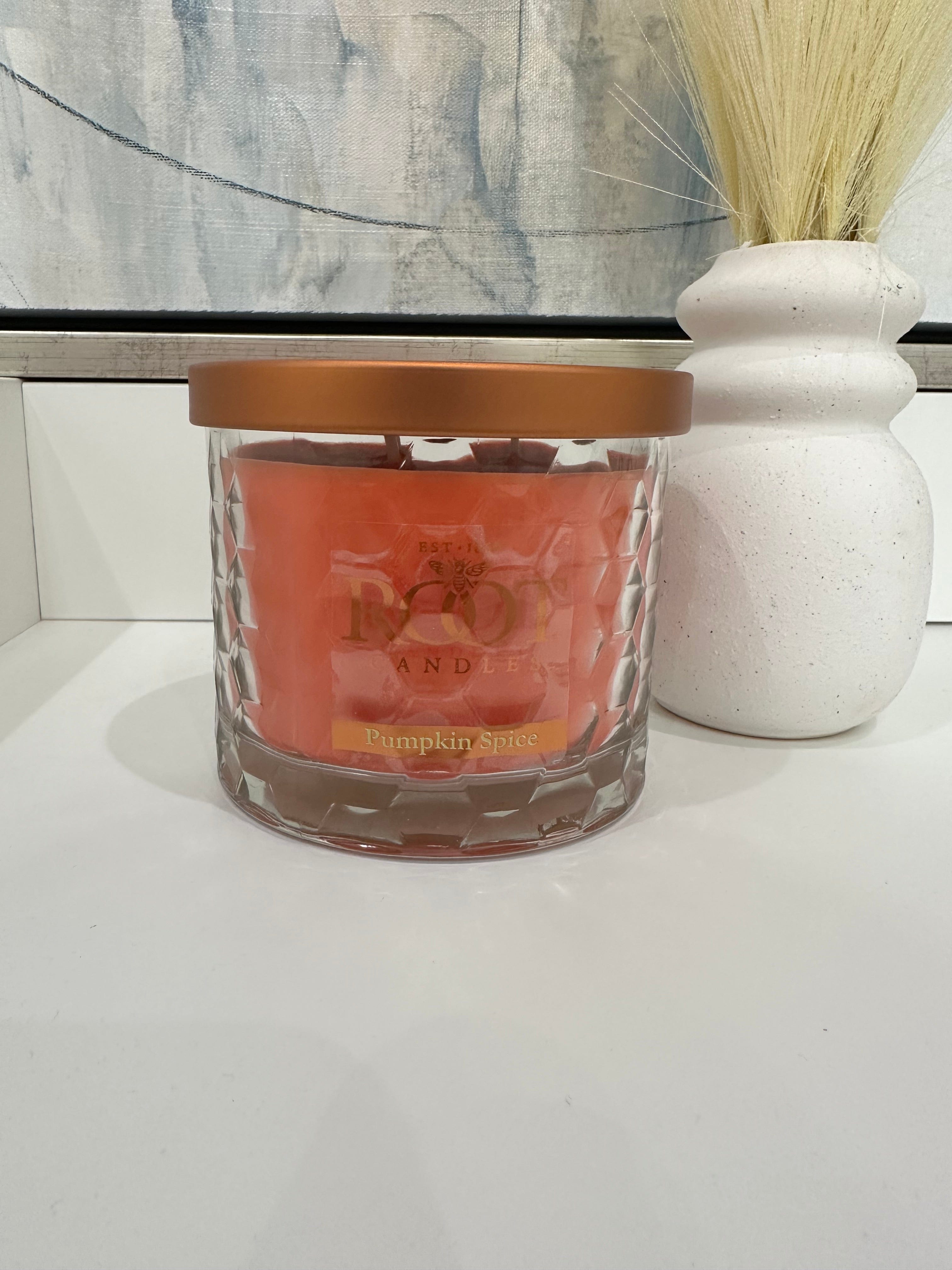 3 Wick Honeycomb Root Candle-Pumpkin Spice - Infinity Raine