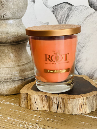 Large Veriglass Root Candle-Pumpkin Spice - Infinity Raine