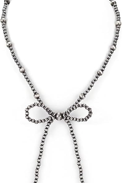 Navajo Pearl Bow Necklace - Infinity Raine