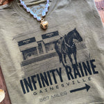 Infinity Raine Muscle Tank In Army Green - Infinity Raine