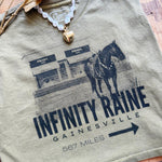Infinity Raine Muscle Tank In Army Green - Infinity Raine