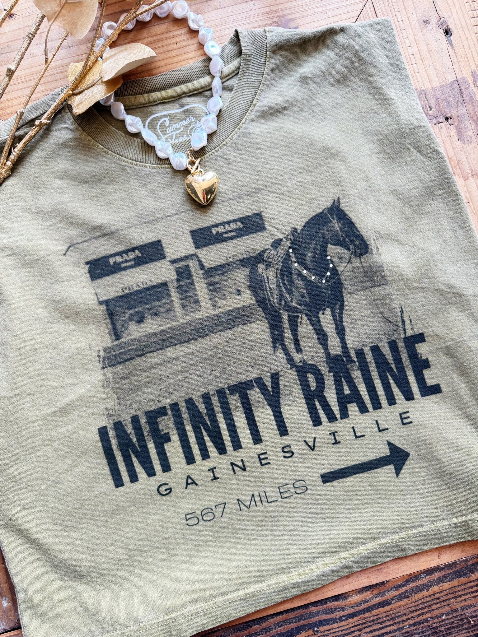 Infinity Raine Muscle Tank In Army Green - Infinity Raine