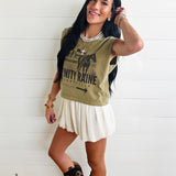Infinity Raine Muscle Tank In Army Green - Infinity Raine