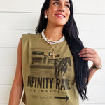 Infinity Raine Muscle Tank In Army Green - Infinity Raine