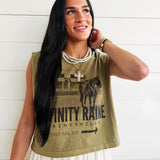 Infinity Raine Muscle Tank In Army Green - Infinity Raine