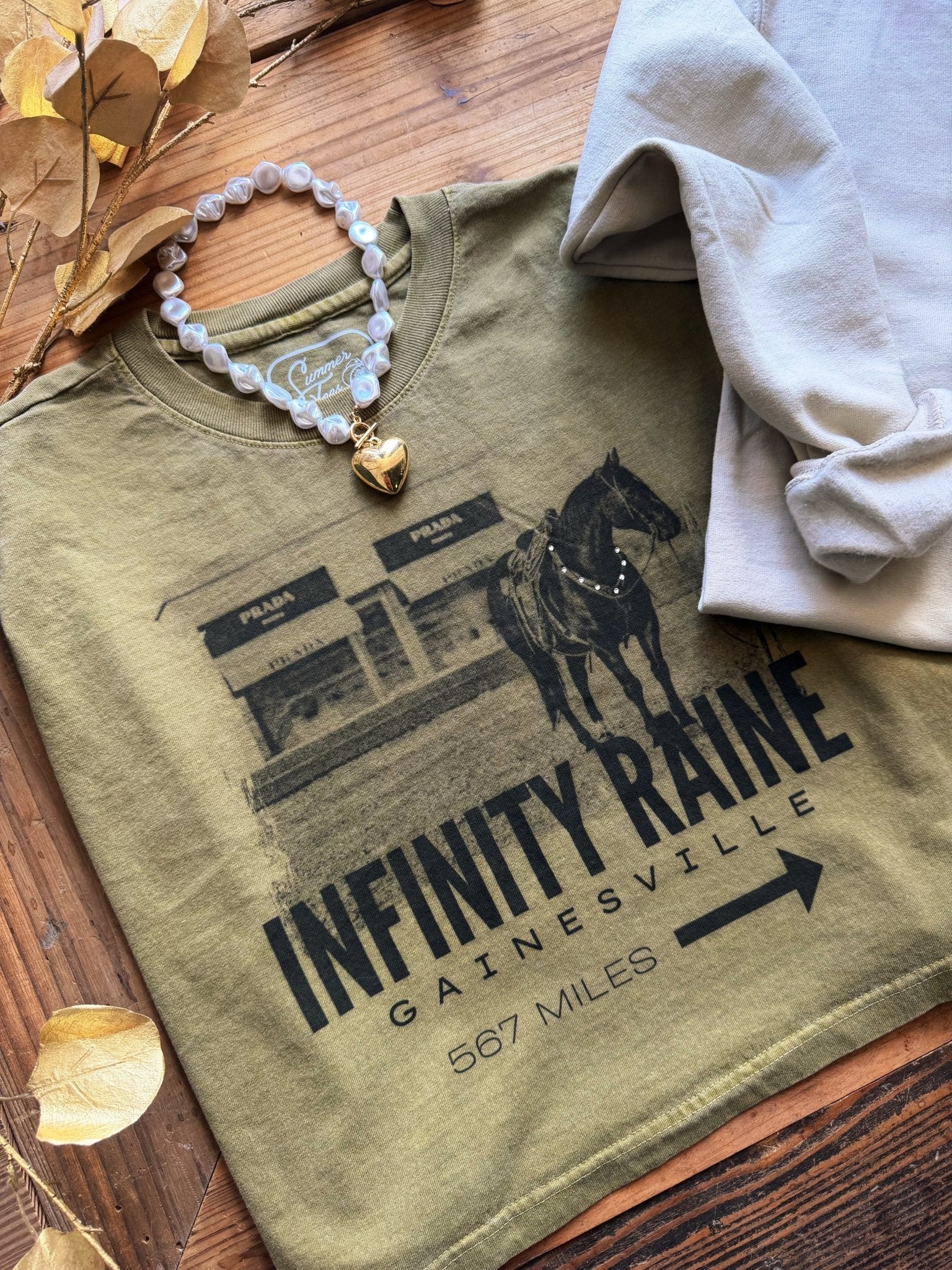 Infinity Raine Muscle Tank In Army Green - Infinity Raine