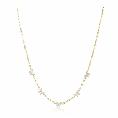 Sahira Lilia Butterfly Necklace-Gold - Infinity Raine