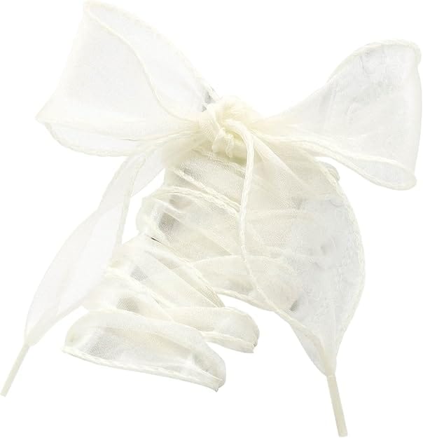 Infinity Raine Sheer Shoe Laces In Cream 99384566