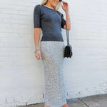 Infinity Raine Tops - Sweaters Charcoal Glam Jewel Sweater
